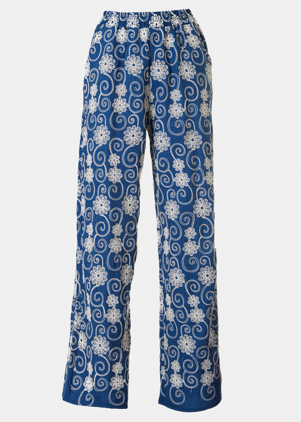 Blue Pants w/ Embroidered Margaritas